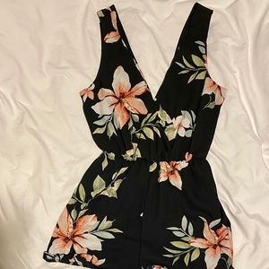 Charlotte Russe floral romper